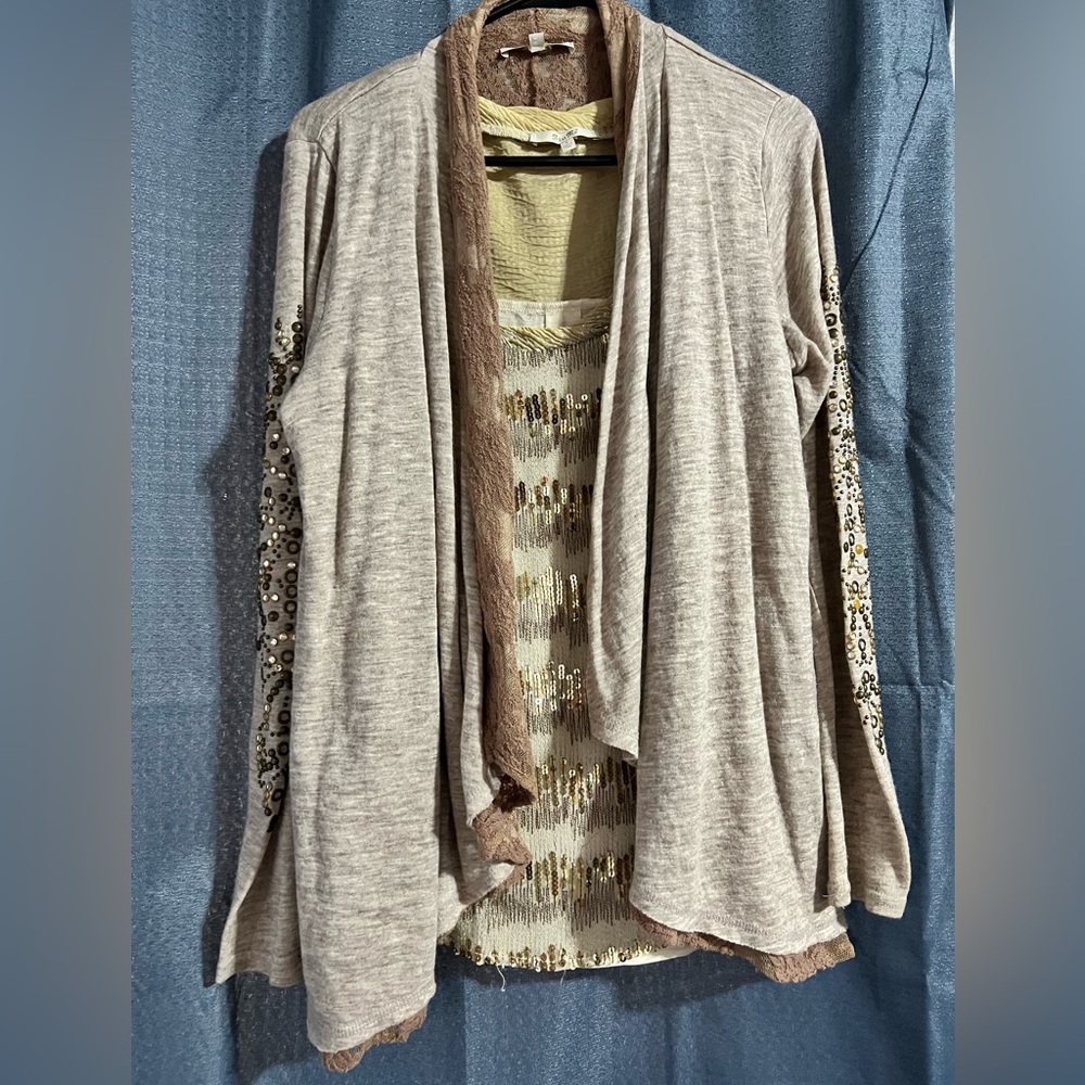 Miss Me Cardigan/ Tank Set